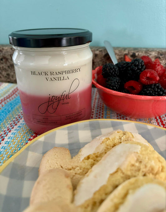 Black Raspberry Vanilla - 16 oz Soy Wax Candle