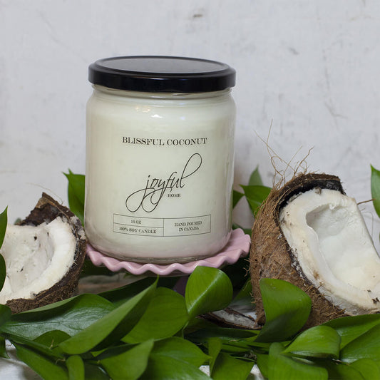 Blissful Coconut 16oz Soy Wax Candle