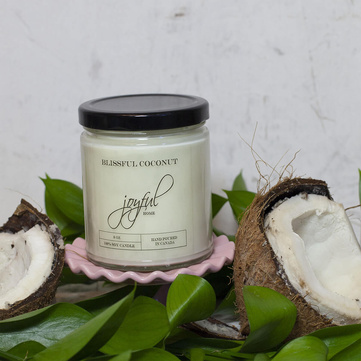 Blissful Coconut 8oz Soy Wax Candle