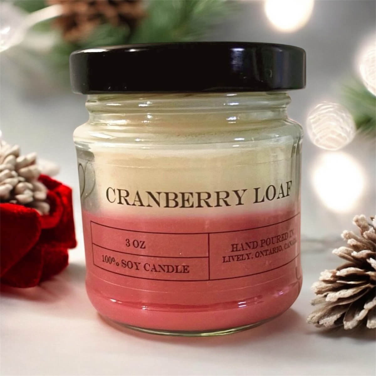 Cranberry Loaf 3oa Soy Wax Candle
