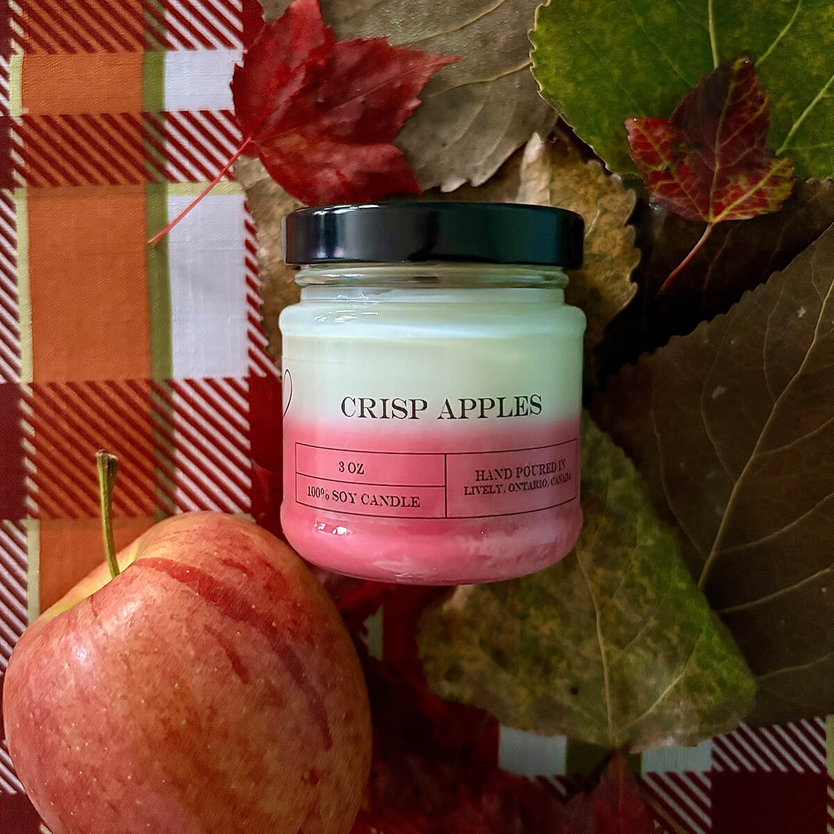 Crisp Apple 3oz Soy Wax Candle