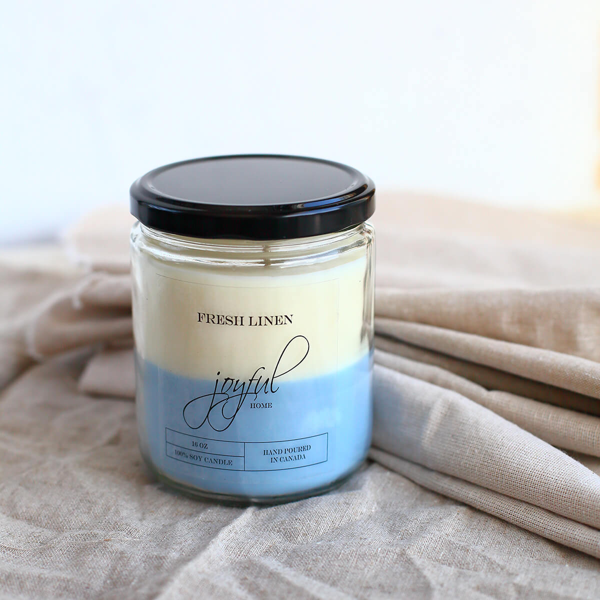 Fresh Linen 16oz Soy Wax Candles