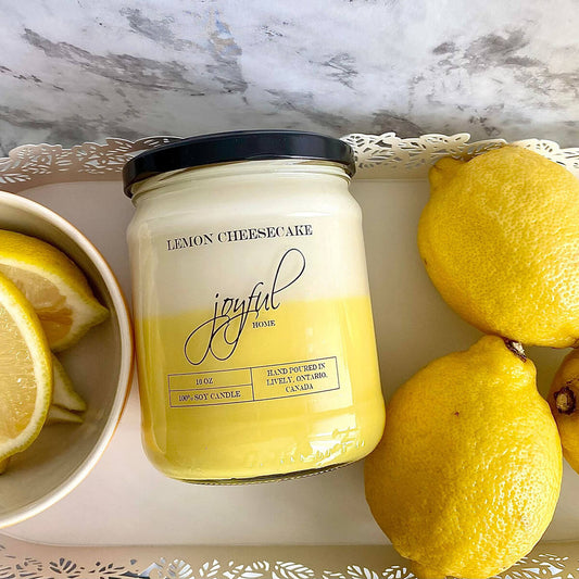 Lemon Cheesecake 16oz Soy Wax Candle
