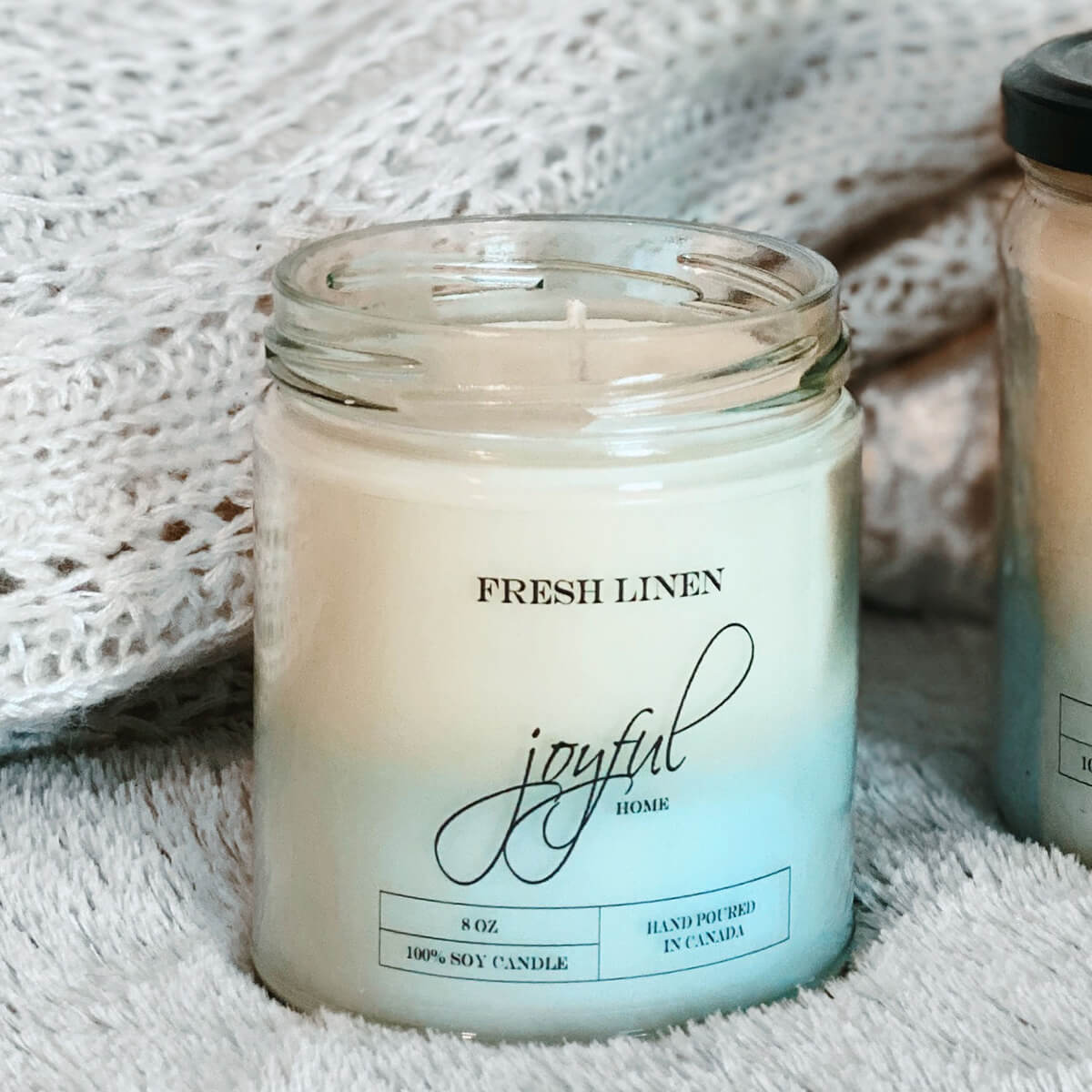 Fresh Linen 8oz Soy Wax Candle