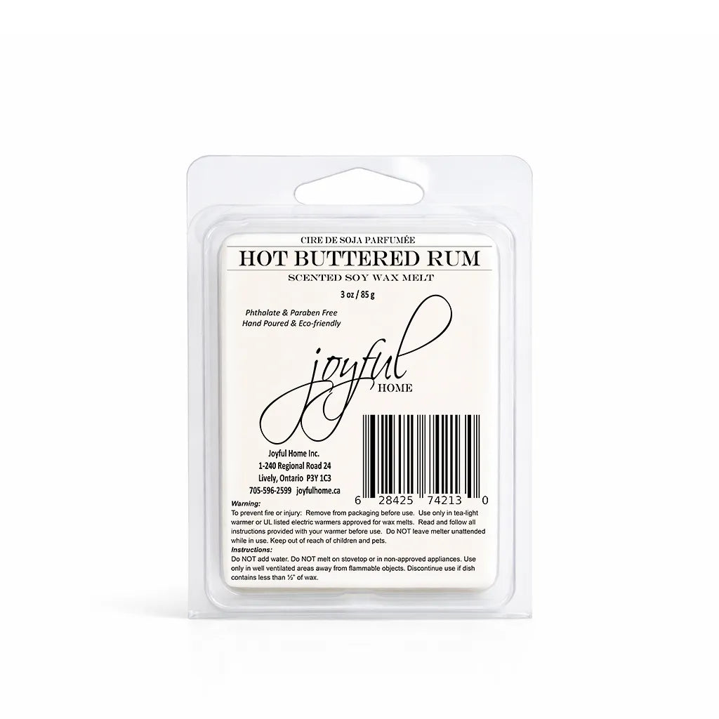 Joyful Home Hot Buttered Rum Soy Wax Melt Dye Free Joyful Home Hot Buttered Rum Soy Wax Melt Dye Free