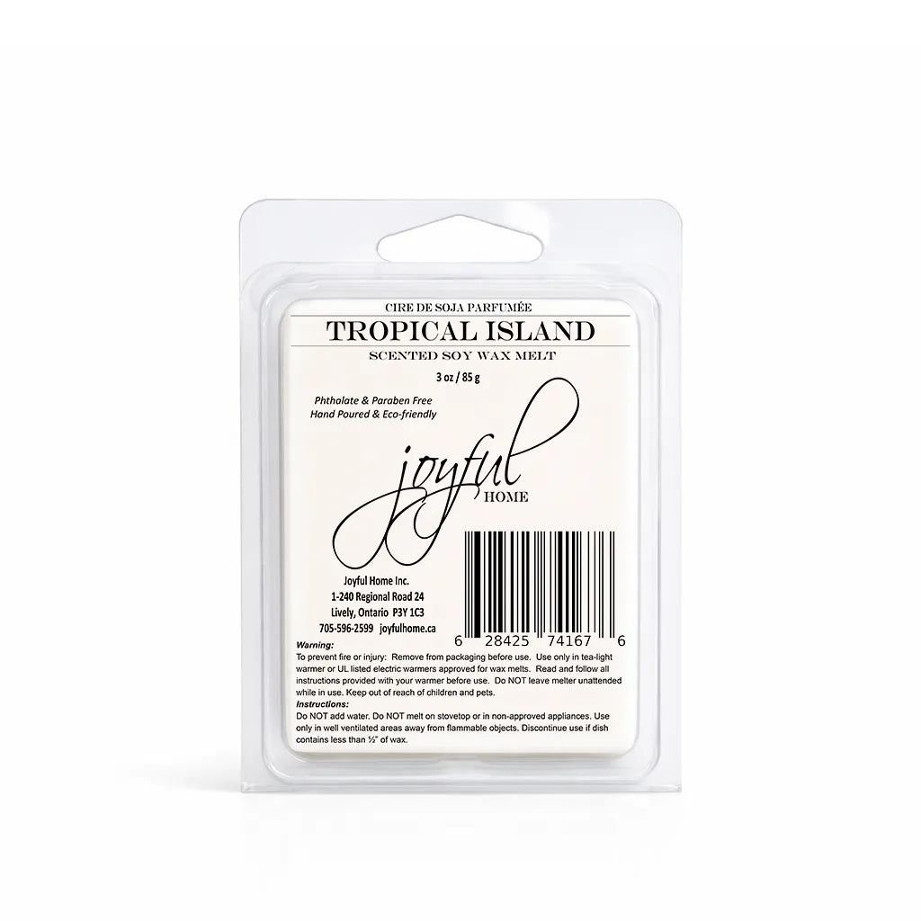 Joyful Home Tropical Island Soy Wax Melt Dye Free Joyful Home Tropical Island Soy Wax Melt Dye Free