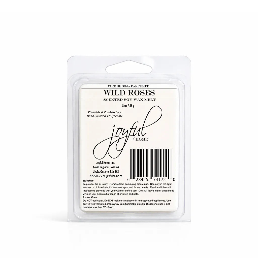 Joyful Home Wild Roses Soy Wax Melt Dye Free Joyful Home Wild Roses Soy Wax Melt Dye Free
