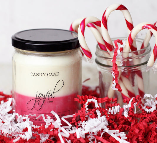 Peppermint Swirl Soy Candles - Joyful Home Inc.