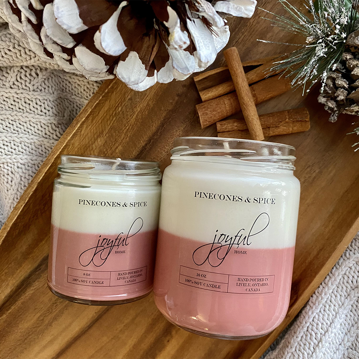 Pinecones & Spice Soy Candles and Wax Melts