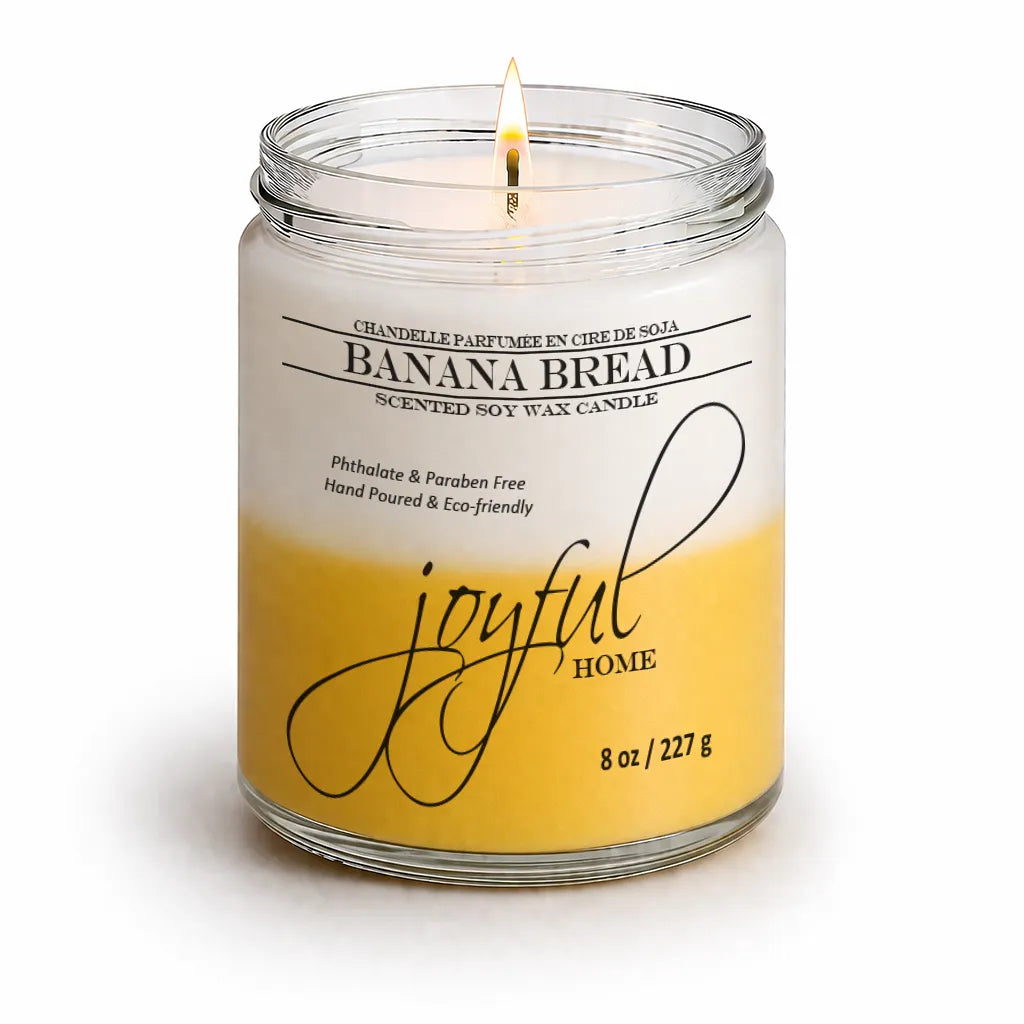 Joyful Home Banana Bread Soy Wax Candle 8oz
