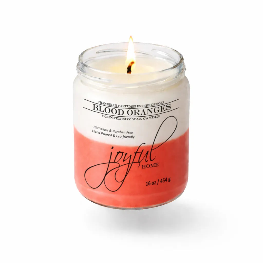 Joyful Home Blood Oranges Soy Wax Candle 16oz