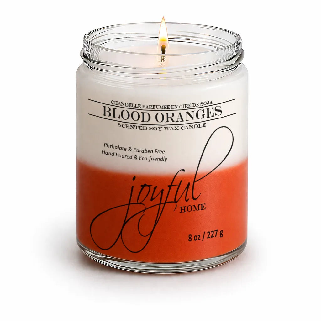 Joyful Home Blood Oranges Soy Wax Candle 8oz