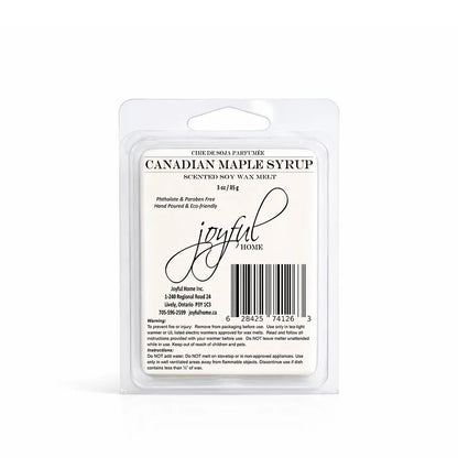 Joyful Home Canadian Maple Syrup Soy Wax Melt Dye Free