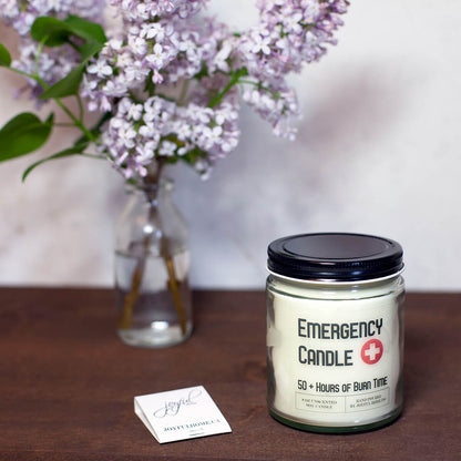 Joyful Home Emergency Unscented Soy Wax Candles 8oz
