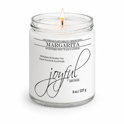 Joyful Home Margarita Soy Wax Candle 8oz Dye Free