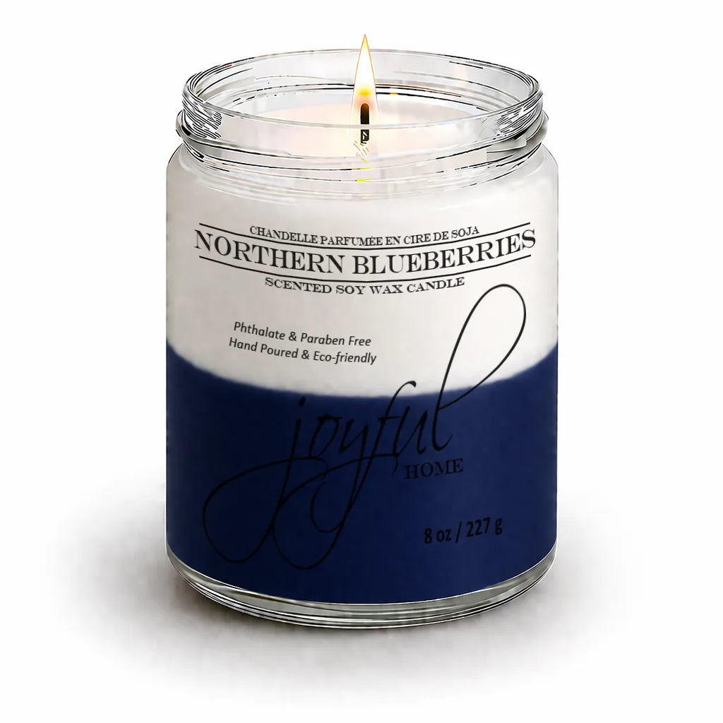 Joyful Home Northern Blueberries Soy Wax Candle 8oz