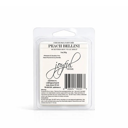 Joyful Home Peach Bellini Soy Wax Melt Dye Free
