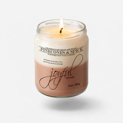 Joyful Home Pinecones Spice Soy Wax Candle 16oz