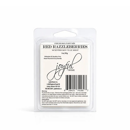 Joyful Home Red Razzleberries Soy Wax Melt Dye Free