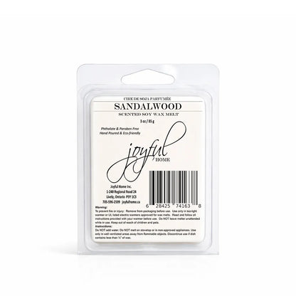 Joyful Home Sandalwood Soy Wax Melt Dye Free