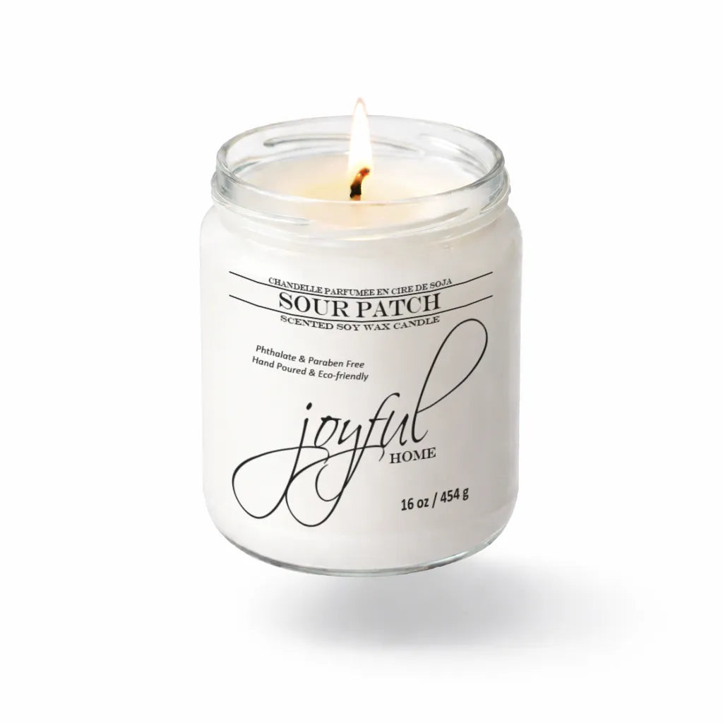 Joyful Home Sour Patch Soy Wax Candle 16oz Dye Free
