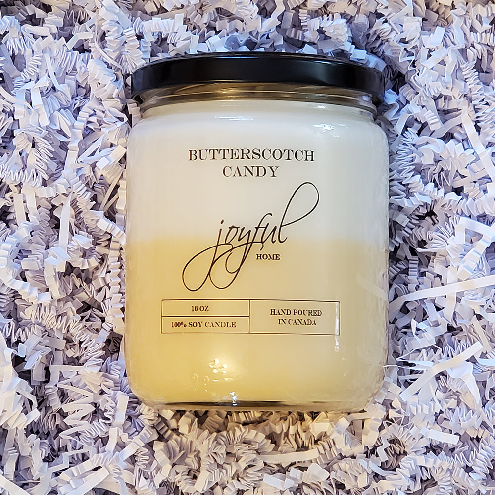 Butterscotch Candy Soy Wax 16 oz Candle