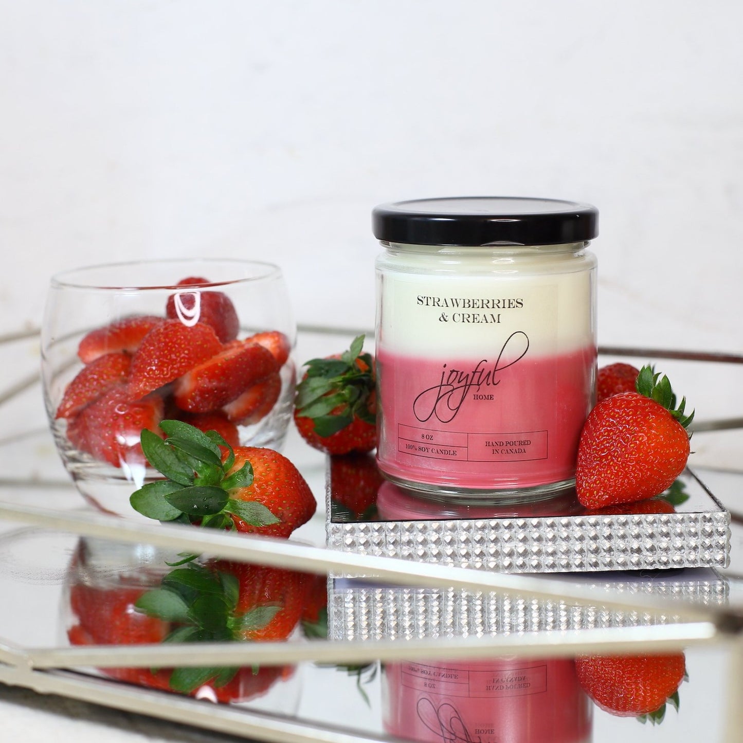 Strawberries & Cream Soy Candles and Wax Melts