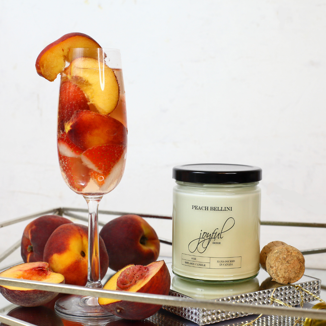 Peach Bellini Soy Candles and Wax Melts