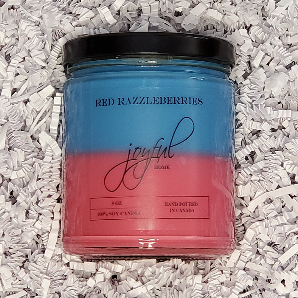 Red Razzleberries Soy Wax 8 oz Candle