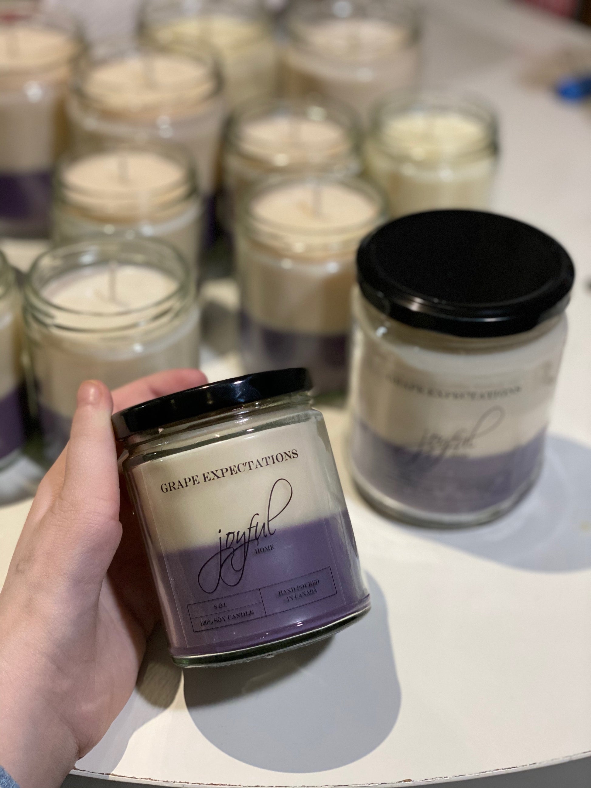 Grape Expectations Soy Candles - Joyful Home Inc.