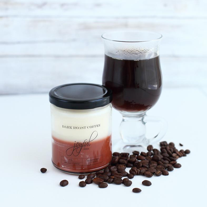 Dark Roast Coffee Soy Candles - Joyful Home Inc.