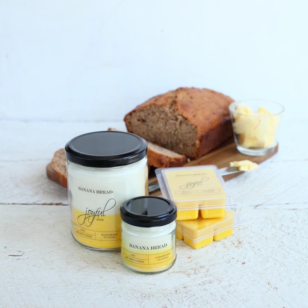 Banana Bread Soy Candles - Joyful Home Inc.
